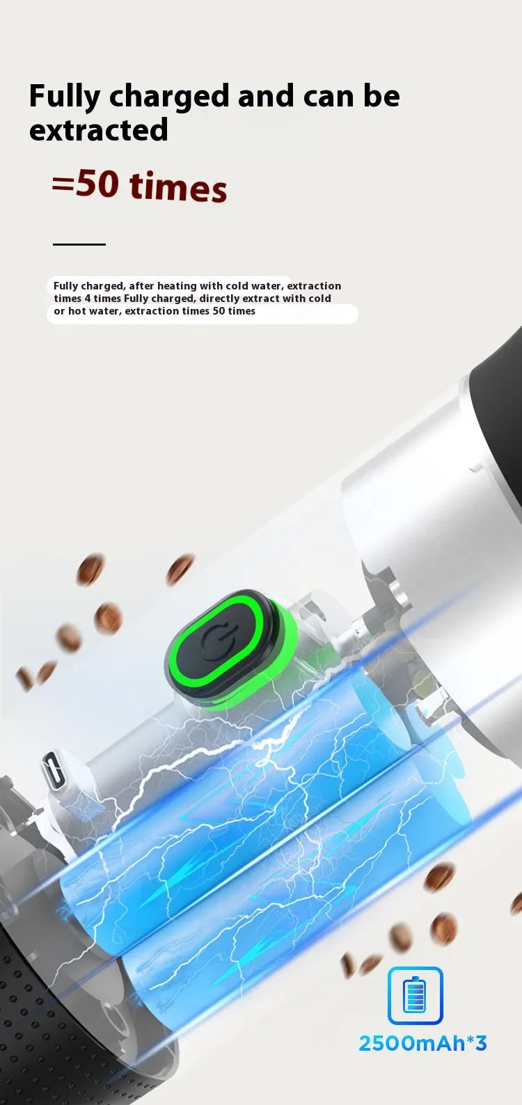 Portable Capsule Coffee Maker - USB Rechargeable
