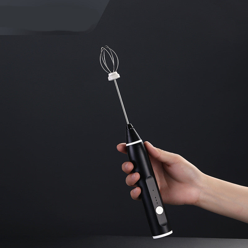 Electric Milk Frother - Handheld USB Rechargeable