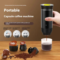 Portable Capsule Coffee Maker - USB Rechargeable