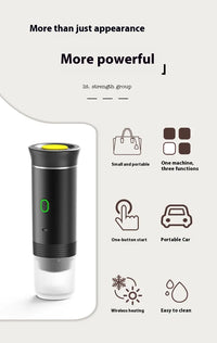 Portable Capsule Coffee Maker - USB Rechargeable